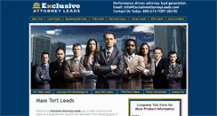 Desktop Screenshot of exclusiveattorneyleads.com